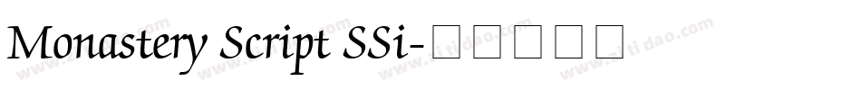 Monastery Script SSi字体转换